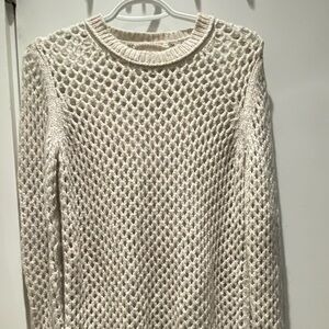 Wilfred Free Open Weave Cream Sweater M